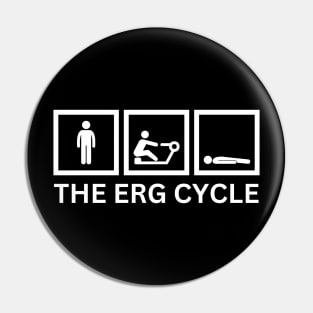 The Erg Cycle, Indoor rowing funny Pin