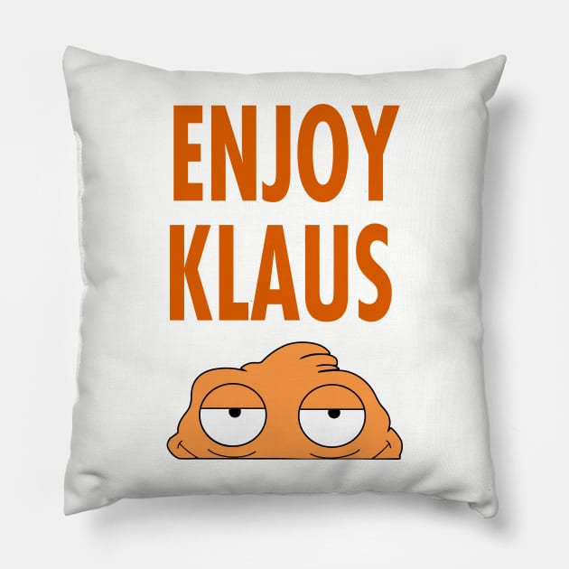 Enjoy Klaus Pillow by Vault Emporium