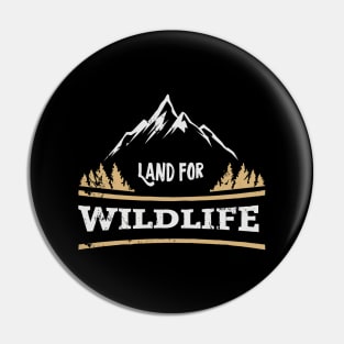 'Land For Wildlife' Animal Conservation Shirt Pin