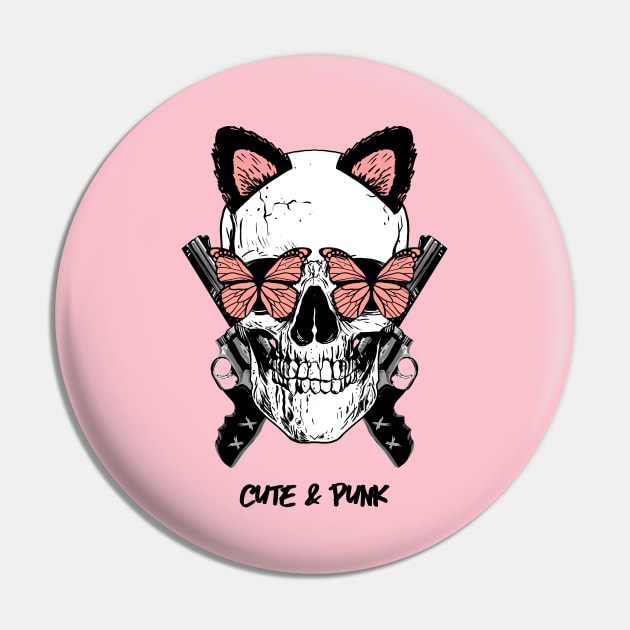 Cute And Punk Design Pin by ArtPace