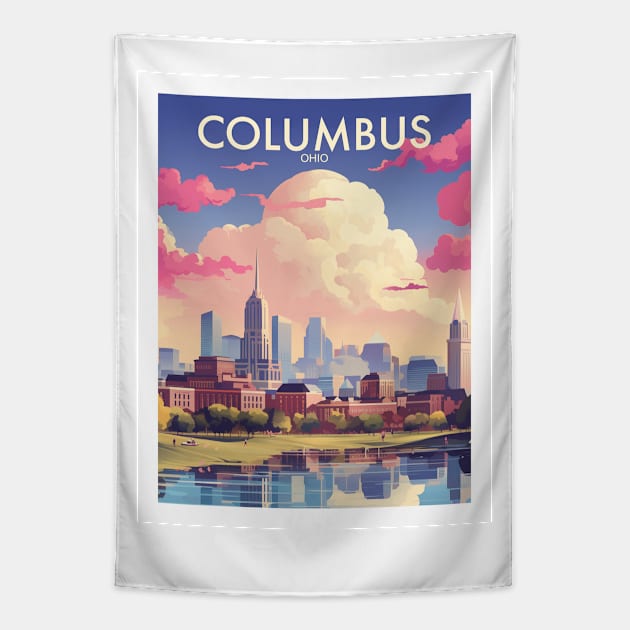 COLUMBUS Tapestry by MarkedArtPrints