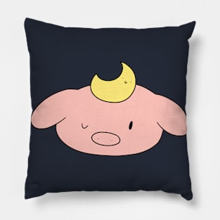 Moon Pig Face Pillow