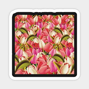 Tulips flowerpower Magnet