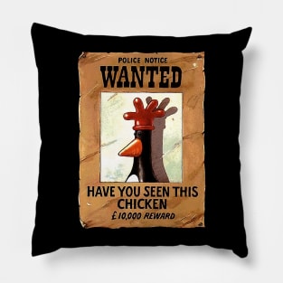 Police Notice Wanted Have You Seen This Chicken (2) Pillow