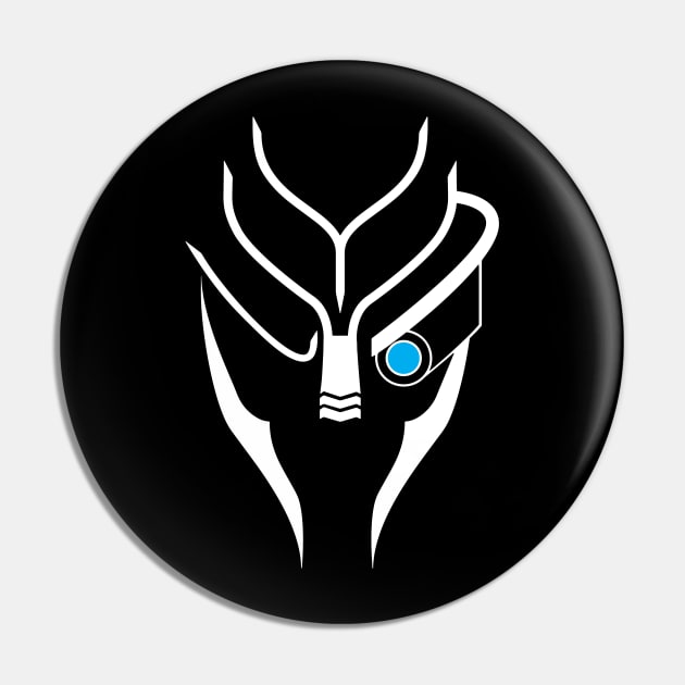 Mass Effect Garrus White Pin by Loweryo Judew