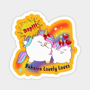 Chunky Unicorn's Daping by Yahaira Lovely Loves Magnet