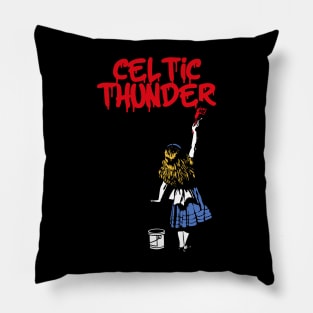 celtic thunder ll girls with red paint Pillow