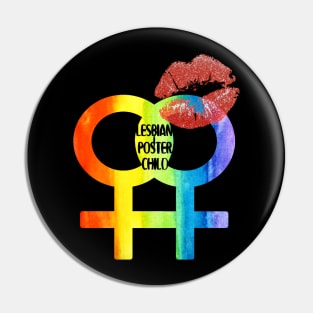 Lesbian Poster Child Pin