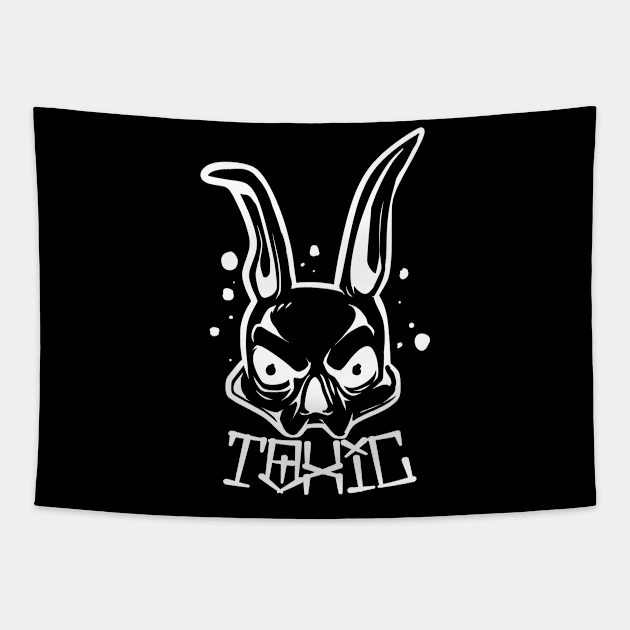 Toxic Bunny Tapestry by Rockadeadly