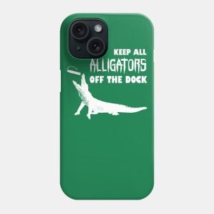 Gator Dock Diving - white Phone Case