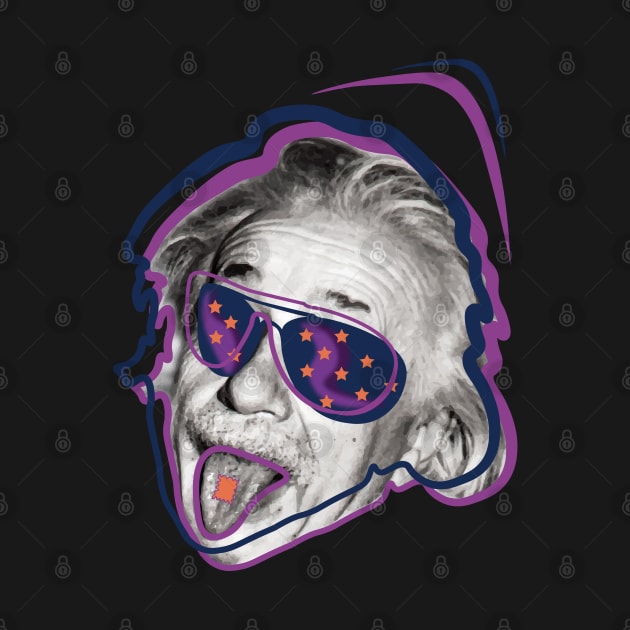 Albert Einstein • Am I or are the others crazy? v3 by Twisted By Art