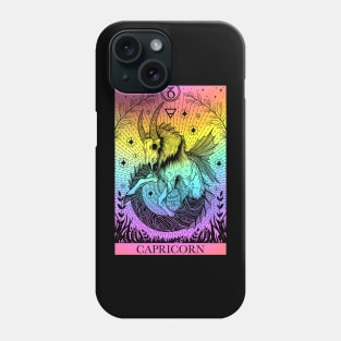 Zodiac sign tarot card Capricorn Phone Case