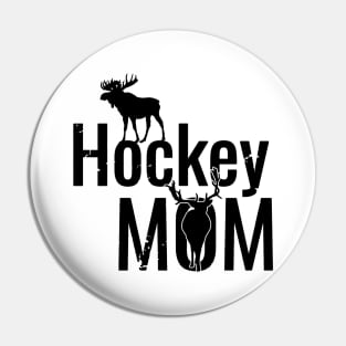 Hockey Mom with Reindeers Pin