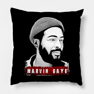 Marvin Gaye - Top Selling - Retro Halftone Pillow