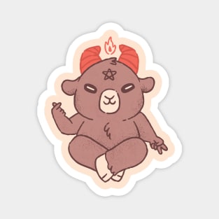 Cute Baphomet - Peace & Love Magnet