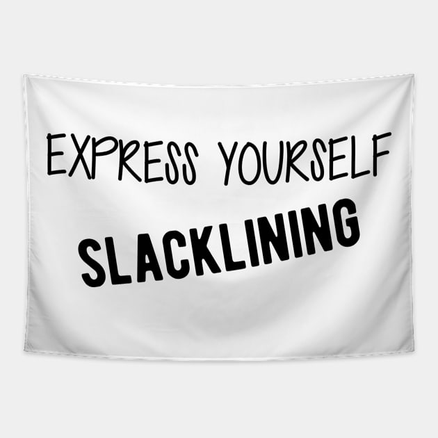 Slacklining - Express yourself slacklining Tapestry by KC Happy Shop