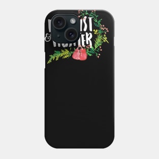 Feminist & Fighter (white text) Phone Case