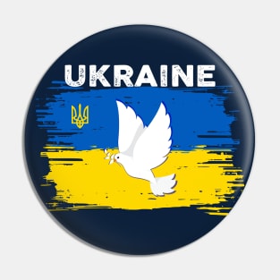 Ukrainian Peace Bird Pin