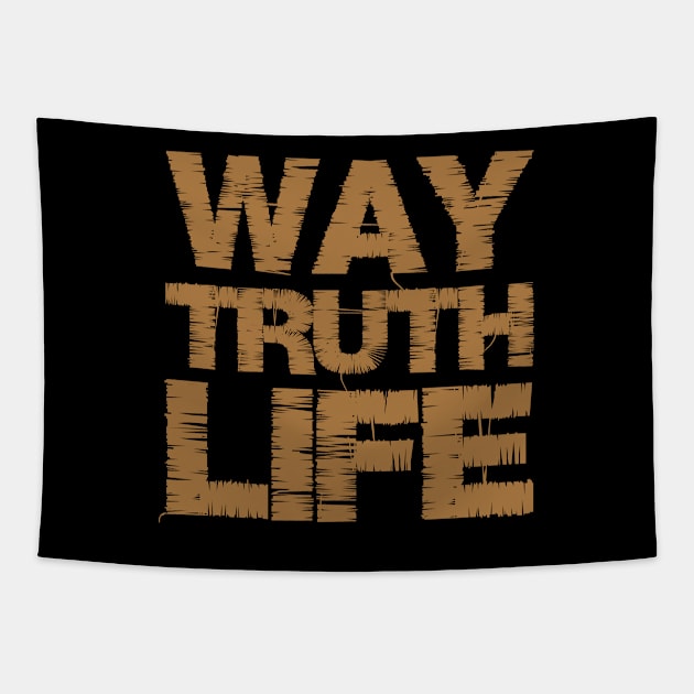 Way Truth Life Tapestry by Church Store