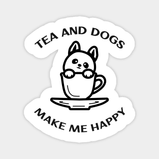 Tea and Dogs Magnet