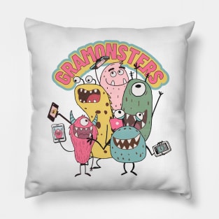 Gramonsters Pillow