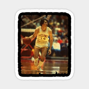 Jeff Hornacek - Vintage Design Of Basketball Magnet