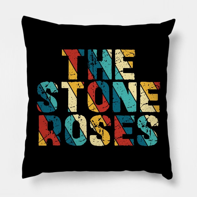 Retro Color - The Stone Roses Pillow by Arestration