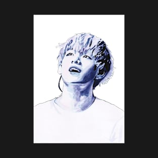 BTS V Watercolour Design by NiamhYoungArt T-Shirt