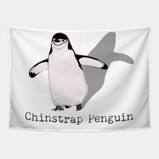 Chinstrap Penguin Labeled Tapestry