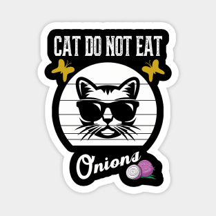 Cat Do Not Eat Onions Magnet