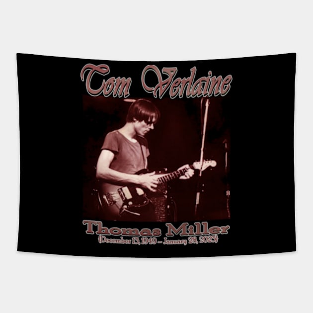 Tom Verlaine {December 13, 1949 – January 28, 2023} Tapestry by hany moon