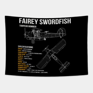 Fairey Swordfish WW2 Bi-Plane Tapestry