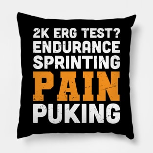 2k ERG test? endurance, sprinting pain and puking / rowing athlete gifts, rowing training present Pillow