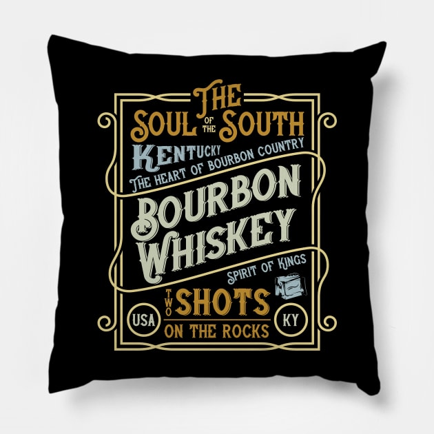 Bourbon whiskey Pillow by Design by Nara