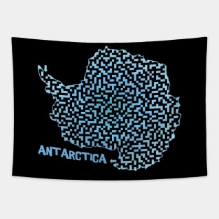 Antarctica Maze Tapestry