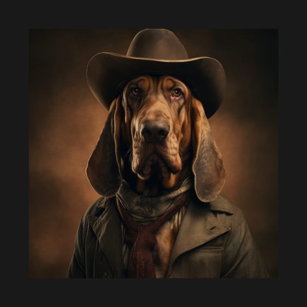 Cowboy Dog - Bloodhound by Merchgard