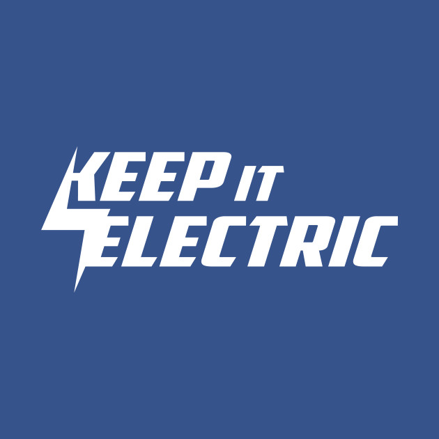 Disover Keep it Electric - White - Electric Vehicle - T-Shirt