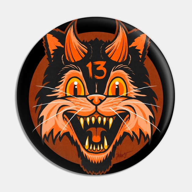 FrightFall2021: Bad Luck Pin by Chad Savage