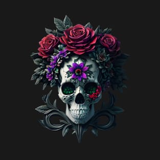 Skull and flowers T-Shirt