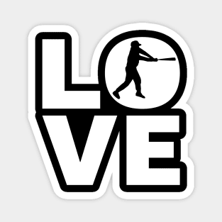 Love Baseball Gift For Baseball Players Magnet