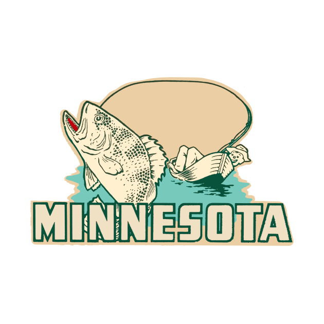 Vintage Style Minnesota Decal by zsonn