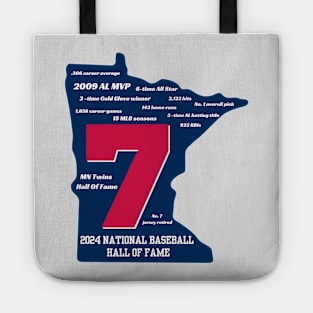 Joe Mauer Minnesota Twins Hall Of Fame Tote