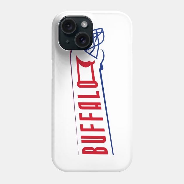 Buffalo Football Team Color Phone Case by Toogoo