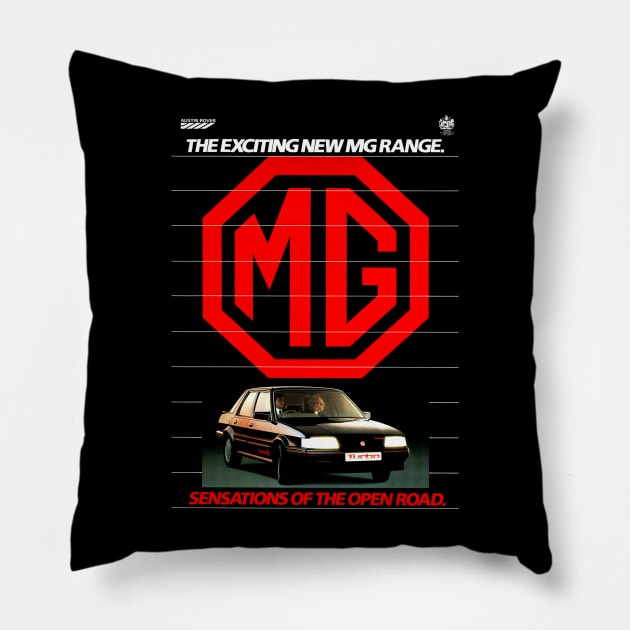 MG MONTEGO - advert Pillow by Throwback Motors