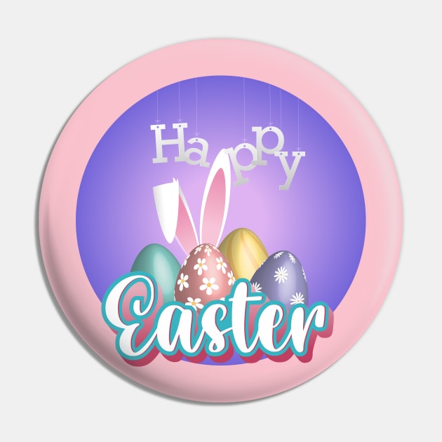 So Sweet Happy Easter Pin by HarlinDesign