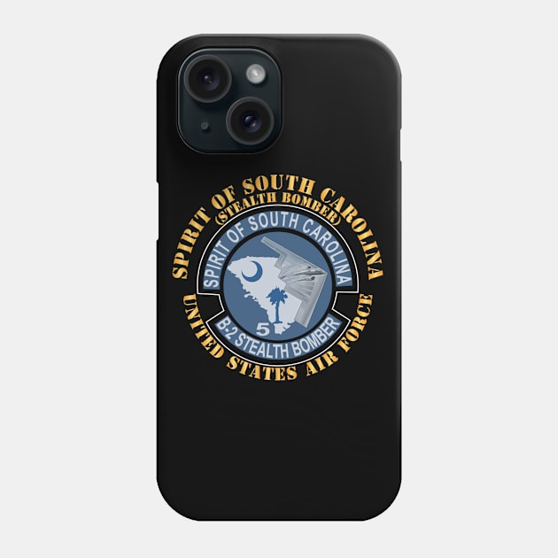 B2 - Spirit of South Carolina Stealth Bomber X 300 Phone Case by twix123844