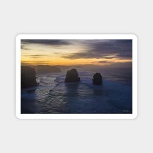 Gog and Magog from the 12 Apostles, Port Campbell National Park, Victoria, Australia. Magnet