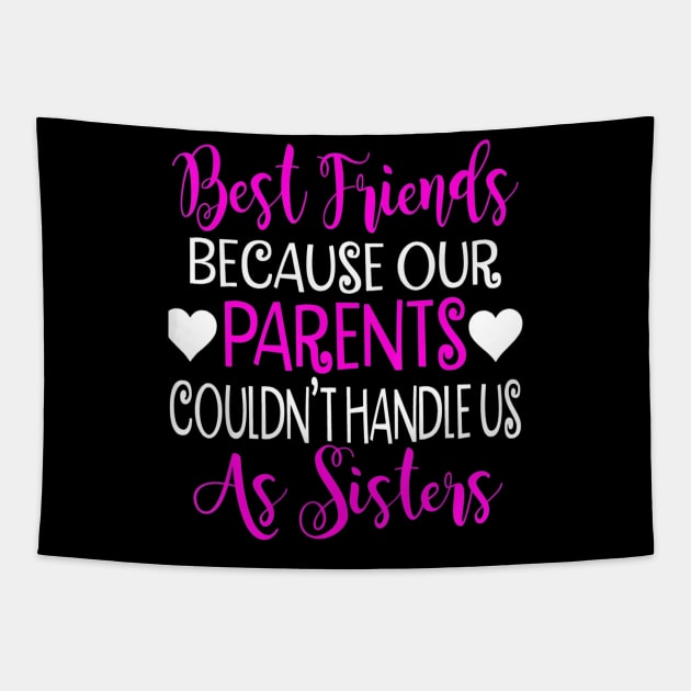 Best friend shirts funny cute best friend Tapestry by TerronesAdrianer