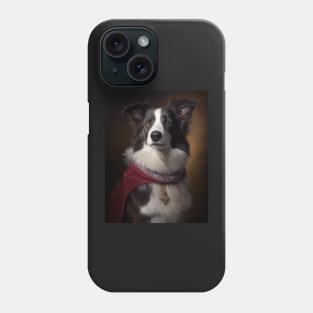 Royal Portrait of a Border Collie Phone Case