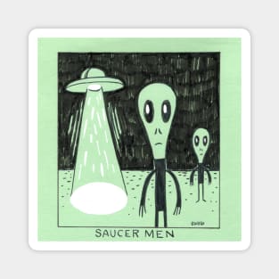 Retro Saucer Men Magnet